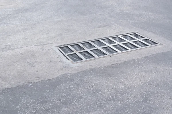 Steel Sewer Cover or Manhole cover. — Stock Photo, Image