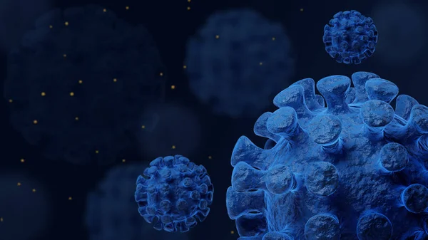 Κυτταρικό Της Νόσου Του Coronavirus Covid Εστία Και Coronaviruses Φόντο — Φωτογραφία Αρχείου