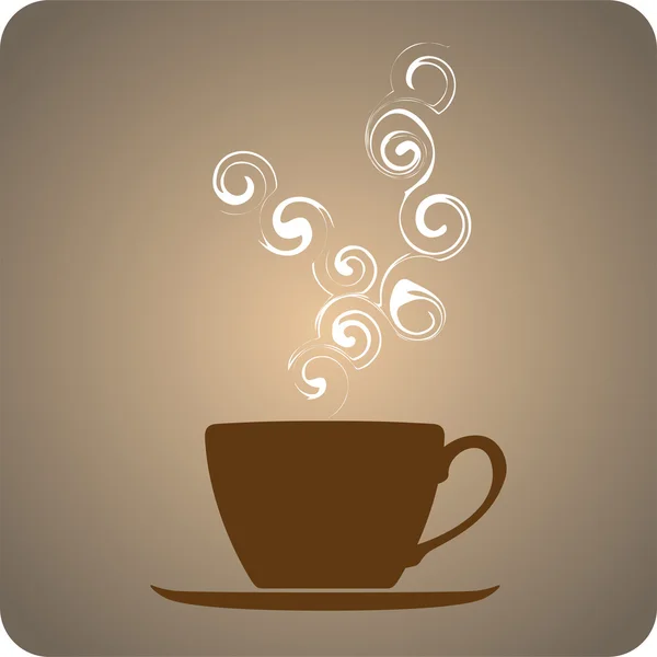 Иллюстрационный символ чашки кофе — стоковый вектор
