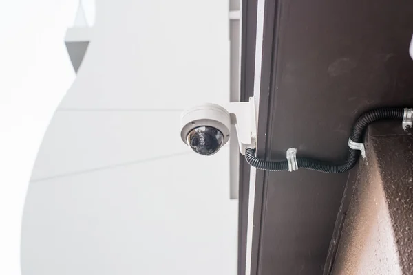 CCTV Security camera wall ceiling — Stock Photo, Image