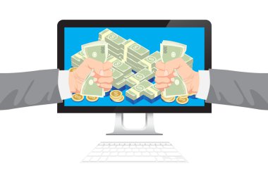 İşadamı almak para online iş holding dolar el 