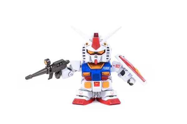 TAILANDIA-MARZO 18, 2015: Figura de SD Gundam RX-78 animación i —  Fotos de Stock