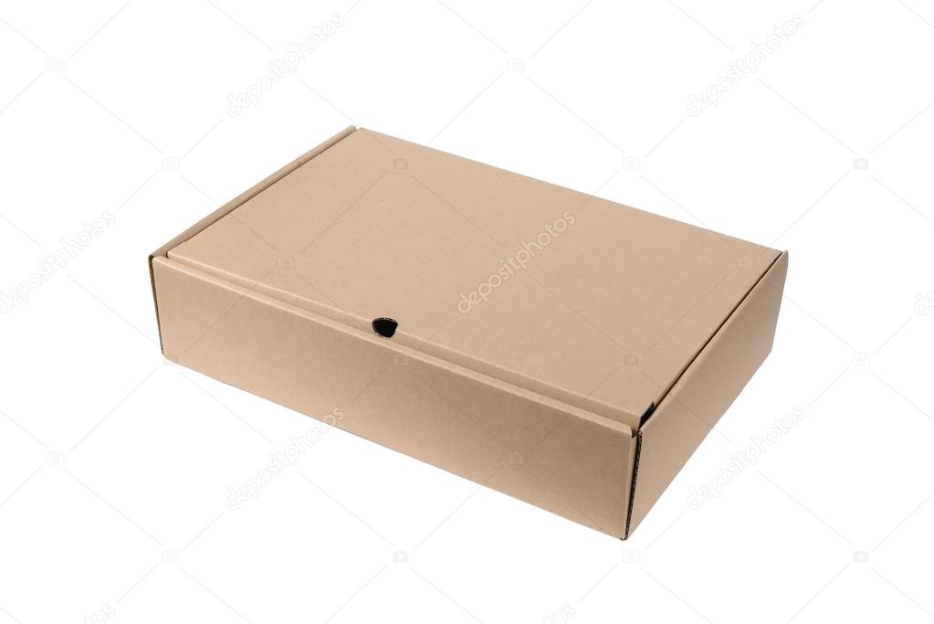 Cardboard Box isolated on White background