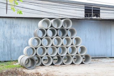 İnşaat için sulama, büyüğe beton drenaj boruları