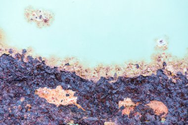 paslı eski metal ve boya doku arka plan soyulması