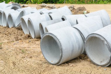 İnşaat için sulama, büyüğe beton drenaj boruları