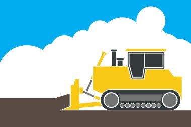 Endüstriyel Beko, toprak ve kum ocağında hareketli buldozer