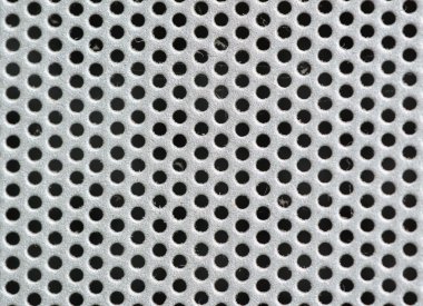 Metal silver Background with Holes. Metal Grid.