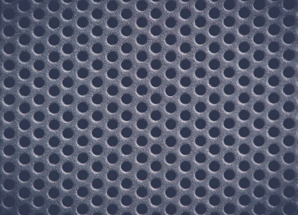 Dark blue Metal Background with Holes. Metal Grid. — Zdjęcie stockowe