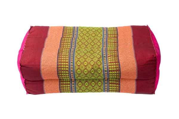 Tradição travesseiro estilo tailandês nativo, isolado no fundo branco — Fotografia de Stock