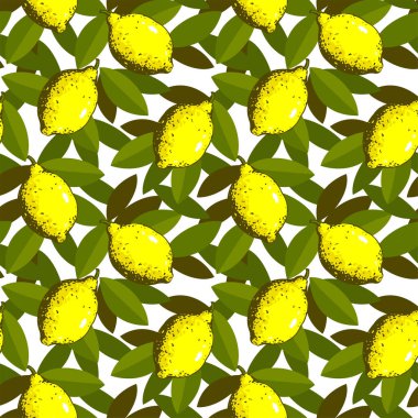  Sarı taze limonlu meyveler ve beyaz arka planda yeşil yapraklar. Gıda tasarımı için harika bir element.