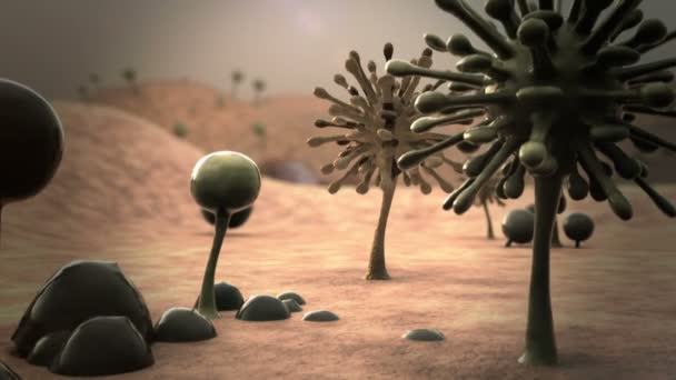 Μύκητα, τα σπόρια φορμών — Αρχείο Βίντεο