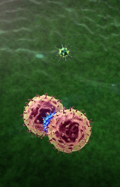 Virus, macrophage clipart