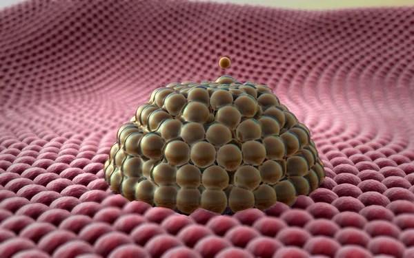 Hücre bölünmesi mikroskobik görüntü — Stok fotoğraf