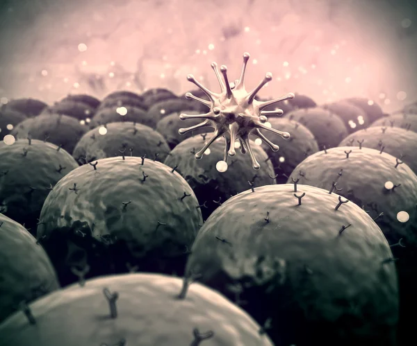 Field of cells, virus — Stock Photo, Image