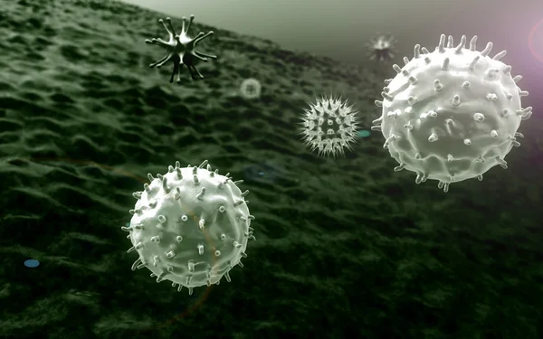 T-lymphocytes and coronaviruses — Stock Photo, Image