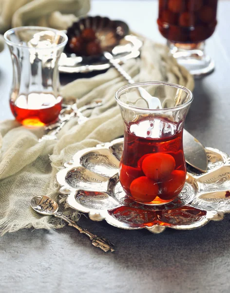 Cherry Eau de vie: french fruit brandy — Stock Photo, Image