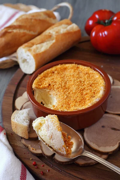 Cottura fonduta Camembert — Foto Stock