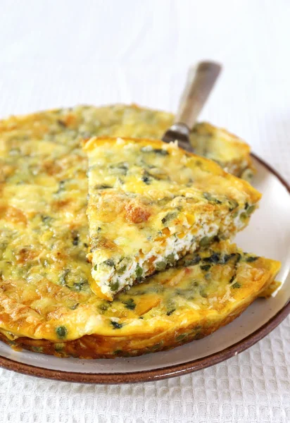 Fritatta aux patates douces Photo De Stock