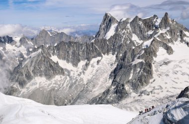 Fransa, dağ silsilesi Mont Blanc