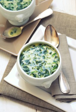 kremalı ıspanak çorbası