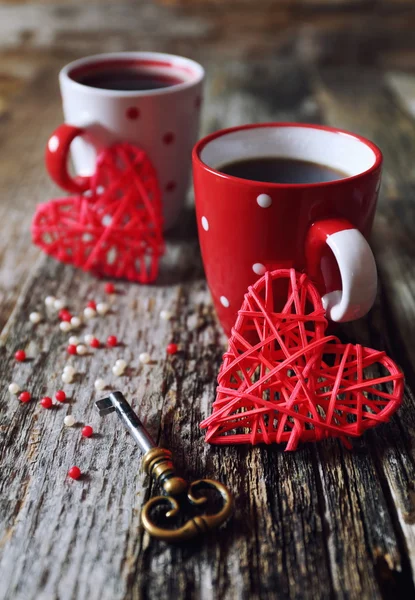 Valentine's Day: Coffee for two — Stock Photo, Image