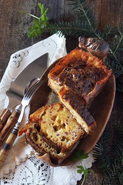 Савойский сырный торт Реблушон — стоковое фото