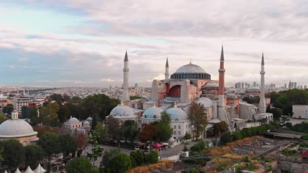 Hagia Sophia drone vue aérienne — Video