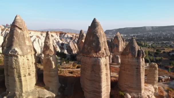 Love Valley of Cappadocia Goreme Turkey — Stock video