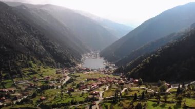 Uzungol Gölü insansız hava aracı görüntüsü