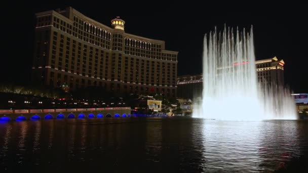 Fontäner Bellagio i Las Vegas — Stockvideo