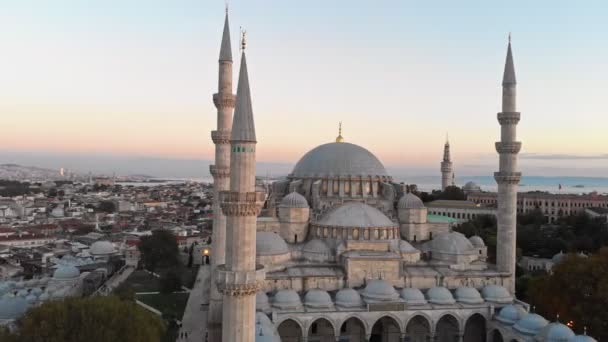 Suleymaniye Moskee in de Istanbul — Stockvideo