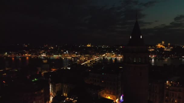 Galatatatornet i Istanbul Turkiet — Stockvideo