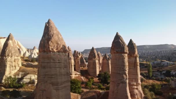 Valle del Amor de Capadocia Goreme Turquía — Vídeo de stock
