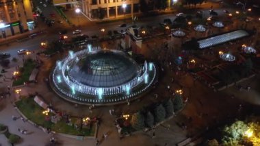 Ukrayna, Kiev 'deki Independence Meydan' ın en üst görüntüsü.