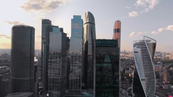 Drone antenn syn på Moskva — Stockvideo