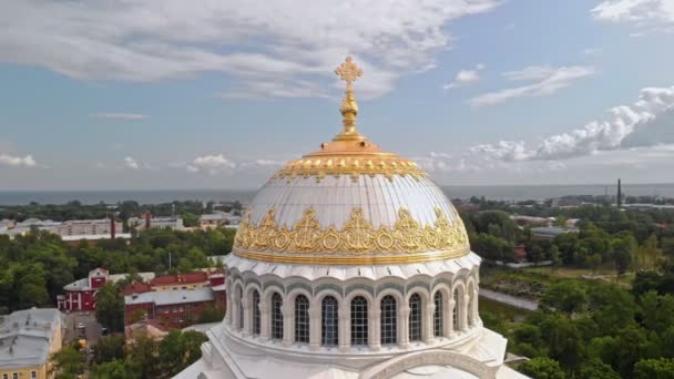 Drone widok na atrakcje Sankt Petersburg — Wideo stockowe