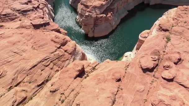 Luchtfoto van de Colorado rivier — Stockvideo