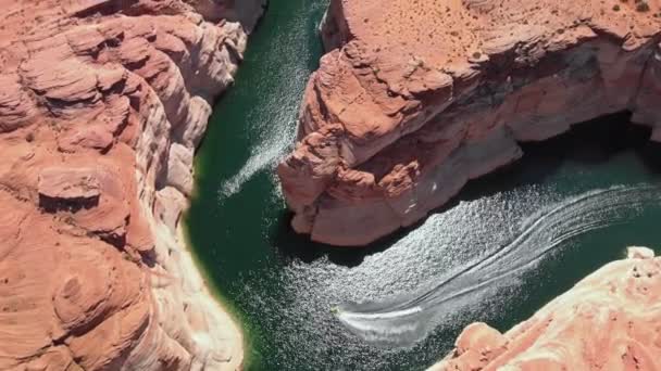 Вид с воздуха на реку Колорадо — стоковое видео