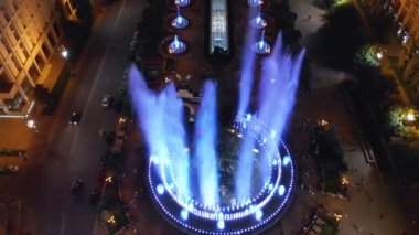 Ukrayna, Kiev 'deki Independence Meydan' ın en üst görüntüsü.