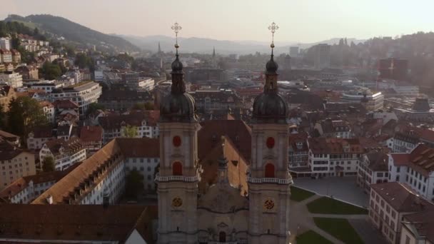 Katedralen Saint Gall i Schweiz — Stockvideo