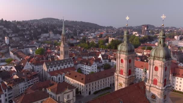 İsviçre 'deki Saint Gall Manastırı Katedrali — Stok video