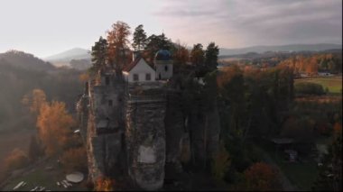 Çek Cumhuriyeti 'ndeki Sloup Kalesi