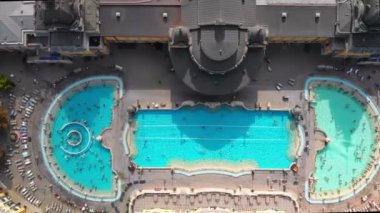 Szechenyi Termal Hamamı 'nın hava görüntüsü 