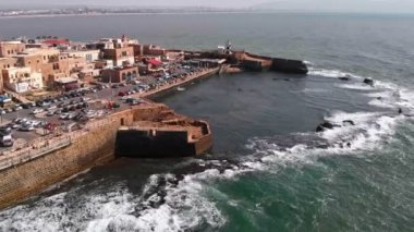 Antik Akko şehrinin manzarası 