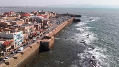 Antik Akko şehrinin manzarası 