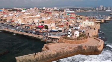 Antik Akko şehrinin manzarası 