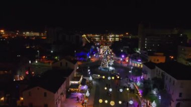  Hayfa İsrail 'de Noel süslemeleri