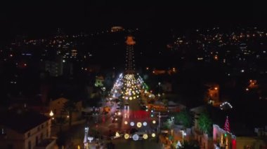  Hayfa İsrail 'de Noel süslemeleri