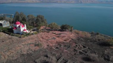 Tiberias İsrail 'deki Capernaum Kilisesi